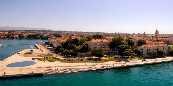 Blick auf das Zentrum von Zadar in Kroatien